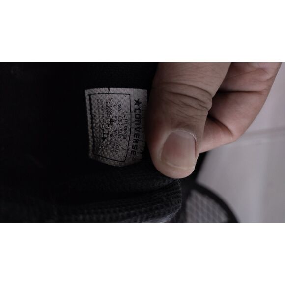 Converse All Star Black basketball shoes size 6 - Picture 3 of 9